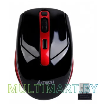Мышь A4Tech G11-590FX (черный/красный) картинка 2